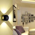 led waterproof indoor outdoor wall light Round four-sided illumination Surface