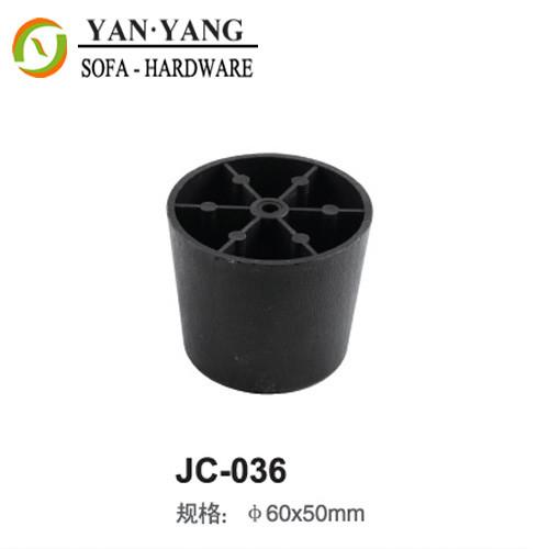 50 mm high white decorative furniture legS injection plastic round sofa legs JC