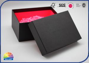 Wholesale Smooth PU Leather Finished Jewelry Paper Gift Box With Lids Recyclable Red Color from china suppliers