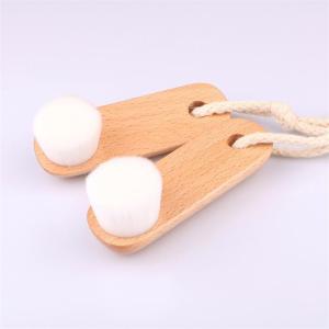Wholesale Mild Fiber Wooden Soft Face Cleansing Brush Remove Dirt Or Residual Deep Clean from china suppliers