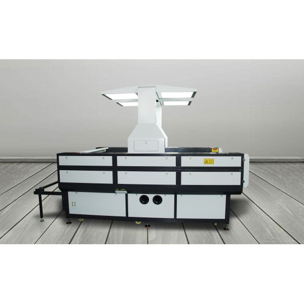 Gantry Type CO2 Laser Cutting Machine Large Visual Panoramic Camera 150W Automated Non Metallic Processing
