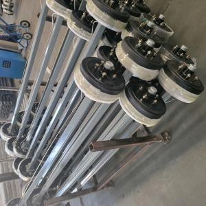 Wholesale 50MM Square Tube Trailer Axle Straight Hydraulic Brake Trailer Axles 1200-2000Kg from china suppliers