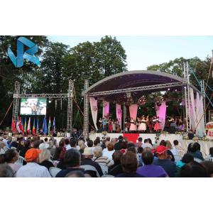 Dome Aluminum Triangle Truss , Wedding Line Array Speaker Truss Stand