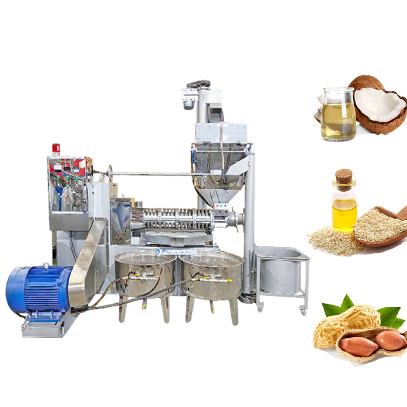 90%-95% Oil Yield Edible Sunflower Seed Peanut Cooking Oil Making Machine with Copper Motor