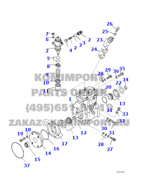 part No. :6219-71-1101/6219-71-1111 Pump, Supply use for komatsu pc2000-8 ,D475-5 ,HD785-7