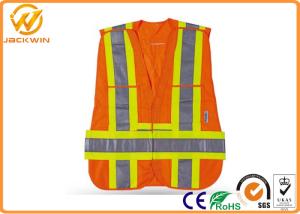 Wholesale High Visibility Safety Jacket Reflective Safety Vests With Velcro Fasten Custom from china suppliers