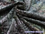 China sell gold print burnout 3D polyester micro velvet fabric for apparel