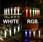 6 Pack Color Changing 1.2V 4pcs LED Solar Garden Stake Lights