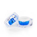 1 Oz 2 Oz Double Wall Square Acrylic Cream Jar , Empty Face Cream Jars Cosmetic