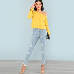 Wholesale Asymmetrical Sleeve Blouse for Women from china suppliers