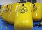Cylinder Shape Inflatable Marker Buoy , Advertising Lake Swim Area Buoys
