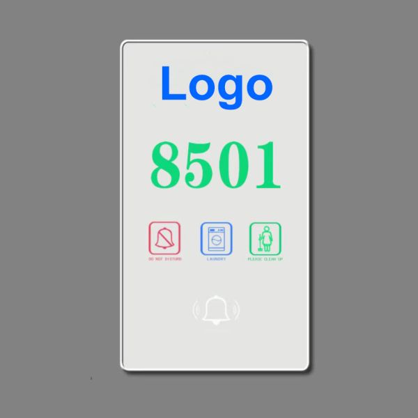 White DND Doorplate