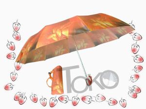 Wholesale Heat Transfer Easy Auto Open Umbrella Compact Black Easy Storage In Purses from china suppliers