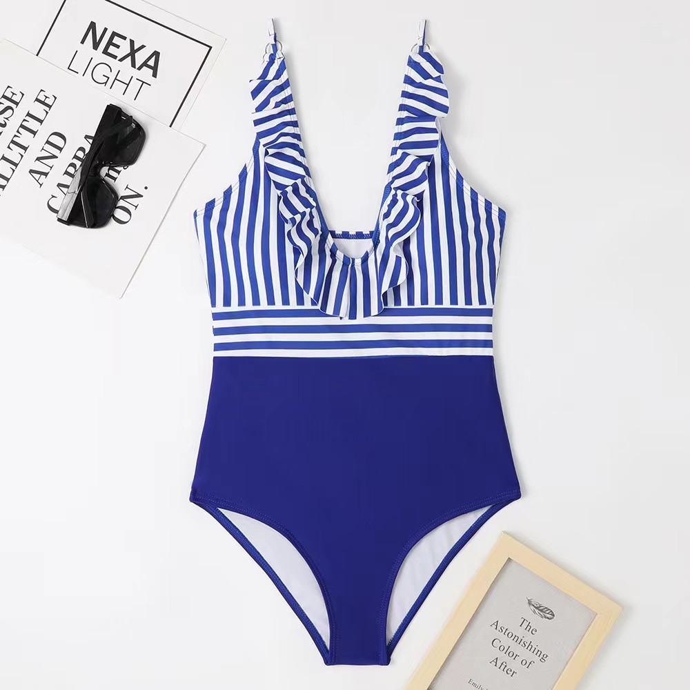 one pieces ,Rainbow colour Sexy full Size Ladies Swimwear ,nylon fabric