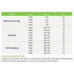 Natural Bamboo Wood Panels Traditional Float Installed Type 5 Years Warranty