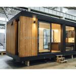 EU Modern 20ft Quick Assembly Wooden Houses Container Hotel Shop for Office in