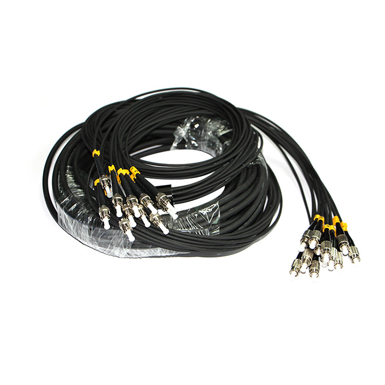 Portable Breakout Fiber Cable Reel With 6/8Core Breakout TPU Outdoor Armored Fiber Optic Cable