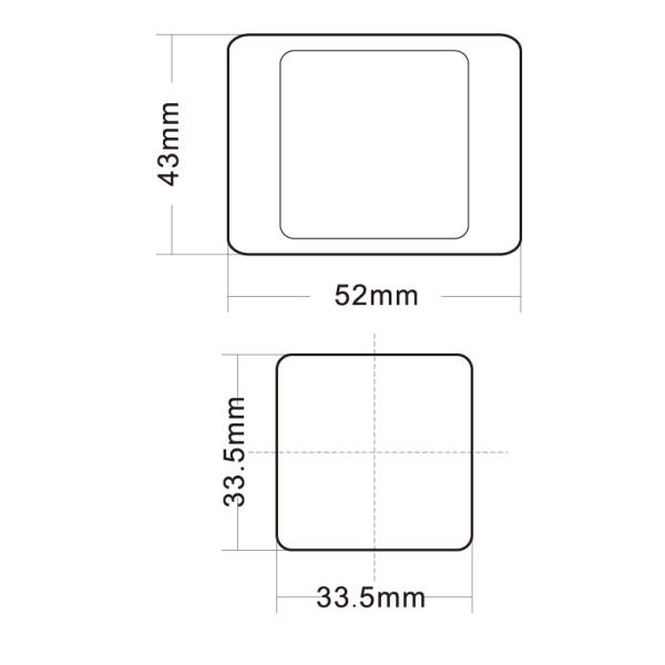 Elevator Push Button Switch , Escalator Spare Parts Ultra - Thin Design