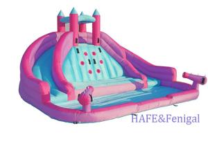 Wholesale Outdoor Party Small Inflatable Slide Bounce Castle Water Play Double Slide Combination from china suppliers
