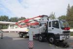 SHMC Cement Pump Truck 37m Boom , Air Cooling Concrete Pumping Trucks