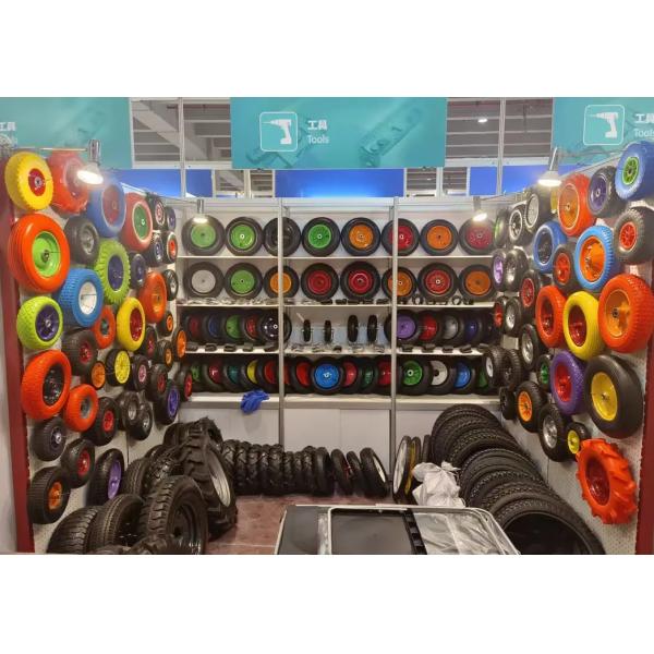 PU Solid Polyurethane Wheel Puncture Proof Rubber Wheelbarrow Wheel