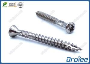 Wholesale 5 x 50mm 304 Stainless Steel Torx Timber Decking Screw Type 17 Knurled Shank from china suppliers