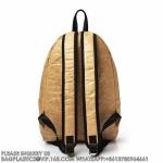 Sustainable Backpack, Soft Handle Tyvek Paper School Backpack Bag Golden