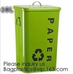 Kitchen/Home/Household/Outdoor/Recycling,Copper Garbage Can Tin Garbage Bin