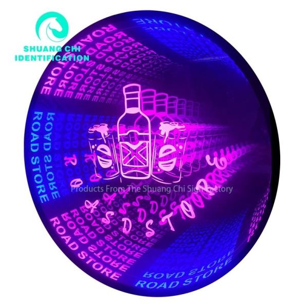 Advertising Light Sign for Interior Decoration 3D Stereo Tunnel Abyss Infinity