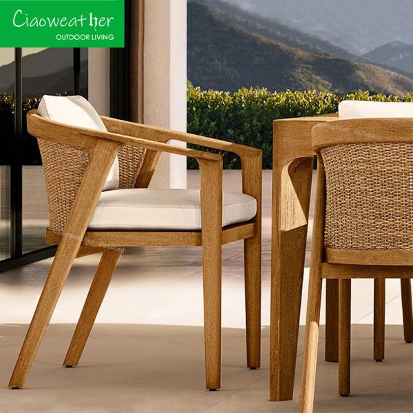 Waterproof Cushions for Garden Dining Chair Teak Furniture Outdoor Garden Patio