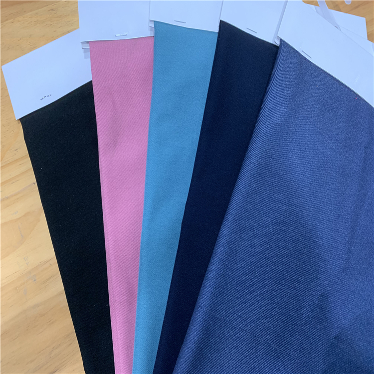 Woven Bengaline Single Brushed Warp High Stretch Nylon Rayon Spandex N/R Pants Fabric