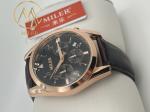 ML 666 Custom Logo Gift Watches Round Dial Black Leather Quartz Wristwatch