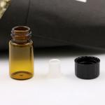 2ml glass brown packing oil small bottle