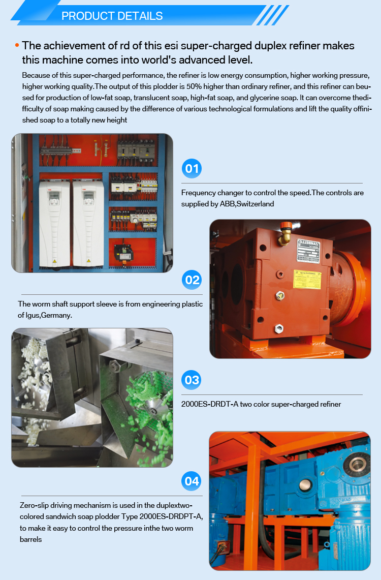 500kg/h Soap Noodles Making Machine with Refine and Extrude Function 220/380v Voltage