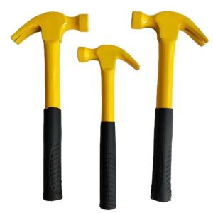 Wholesale Knocking Carbon Steel Pipe Handle Steel HAMMER Claw Hammer With Non-Slip Plastic Coated Handle For Nails from china suppliers