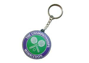 Wholesale Souvenir Gift Wimbledon Championship PVC Keychain, Promotional Logo Key Chains from china suppliers