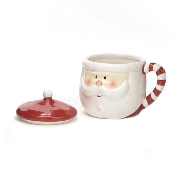 Porcelain Christmas Dinner Set Custom 3D Ceramic Christmas Mug Mrs Santa Claus Coffee Mugs As Gift