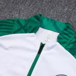 Green White Football Training Tracksuit Training Kit Set