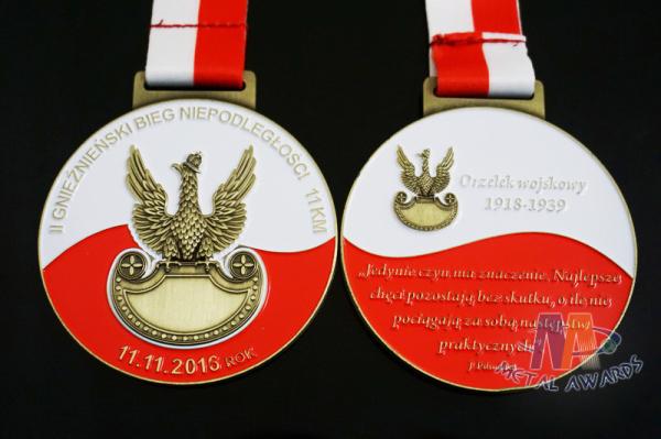 Zinc alloy Swinning Sports Marathon Metal Award Medals Soft Enamel 3d Die