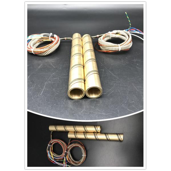 Hot Runner Pressed In Brass Coil Heater 220v 230v 240v With Thermocouple