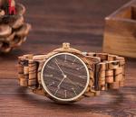 Unisex Timekeepr Wooden Wrist Watch , Red Sandalwood Watch Miyota Movement