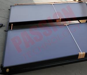 Wholesale Black Aluminum Alloy Copper Pipe Flat Plate Solar Collector , Solar Water Heater Collector from china suppliers