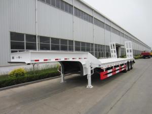 Wholesale 3 Axles 60 Tons Low Bed Low Platform Semi Trailers With Tire Number 28 Steel And Steel from china suppliers