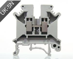 Wholesale UK5N UK Series DIN Rail Screw Clamp Terminal Blocks 0.2-4mm² 800V 41A from china suppliers