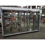 Fan Cooling Dual Side Upright Display Refrigerator