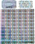 Authentic Hologram Labels/Stickers Silver Transfer Tamper Evident Security