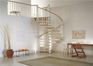 Wholesale Customized Metal Custom Spiral Staircase Usage Indoor With Wood Material Step from china suppliers