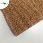 Non Woven Cork Leather Fabric Durable Contemporary Printed Natural Color