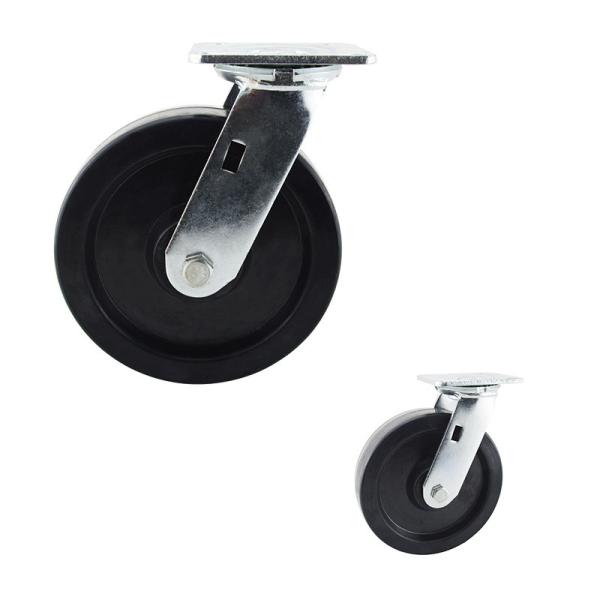 500kg Load Capacity Heavy Duty Trolley Wheel 8 Inch Industrial Swivel Casters