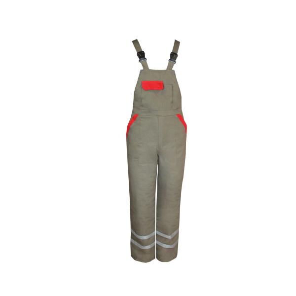 455 GSM Composite Fabric Quilted Bib Overalls With Adjustable Buckles